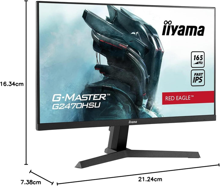 iiyama G-Master G2470HSU-B1 24 Inch Fast (FLC) IPS LCD,165Hz, 0.8ms, FreeSync Premium , Full HD 1920