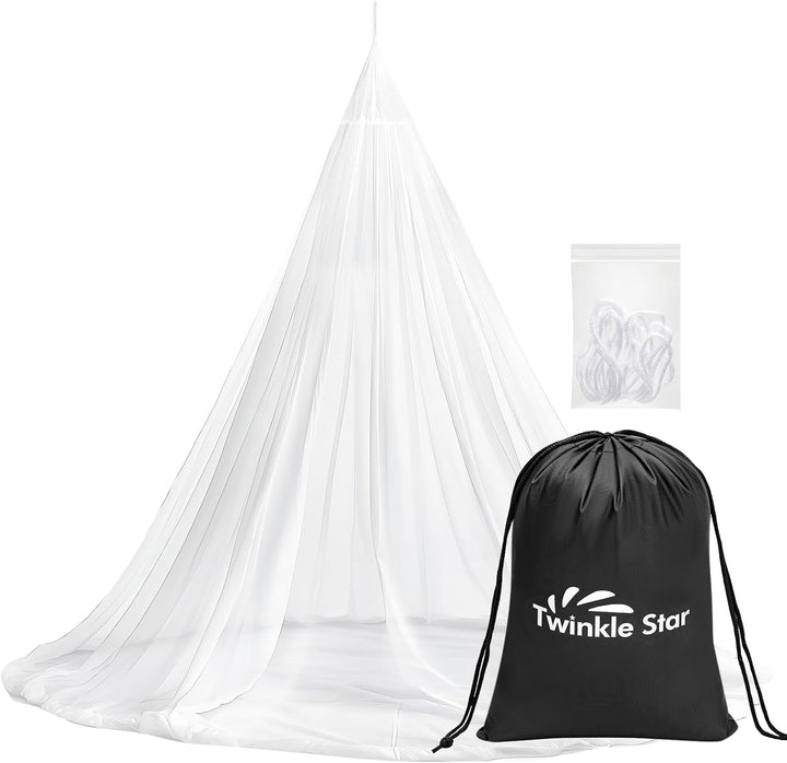 Twinkle Star Moskitonetz Reise mit Reisetasche und Aufhänge-Seil, Öffnungsdesign Mückennetz, 2,2m ho