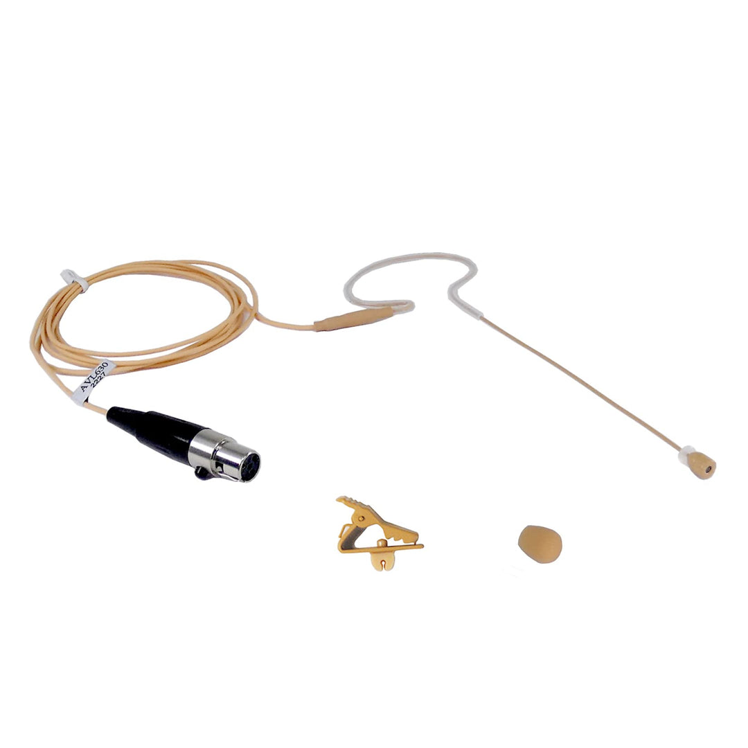 AV-JEFES Avl-630-sh4 Ohrbügel-Headset-Mikrofon für drahtloses Shure-Mikrofonsystem 1 Hellbraun, Beig