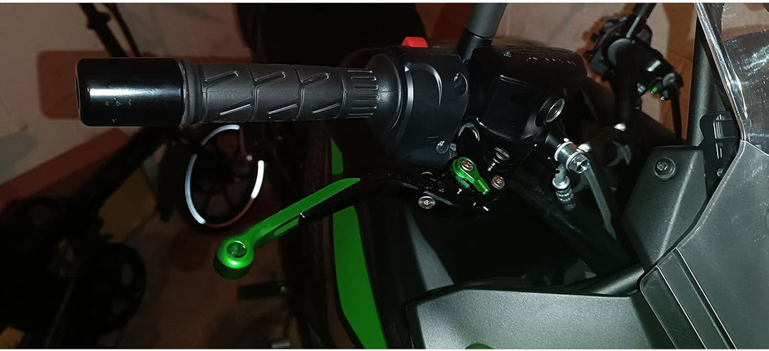 ZHUOWU Einstellbar Motorrad Kupplung und Bremshebel CNC Klappbar Ausziehbar Für Z900 Ninja 650R ER6-
