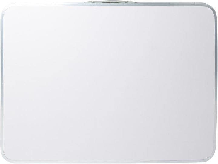Harbour Housewares 1x Weiss 80cm x 60cm Klappbarer Campingtisch aus Metall - Klein Faltbar Tragbar D