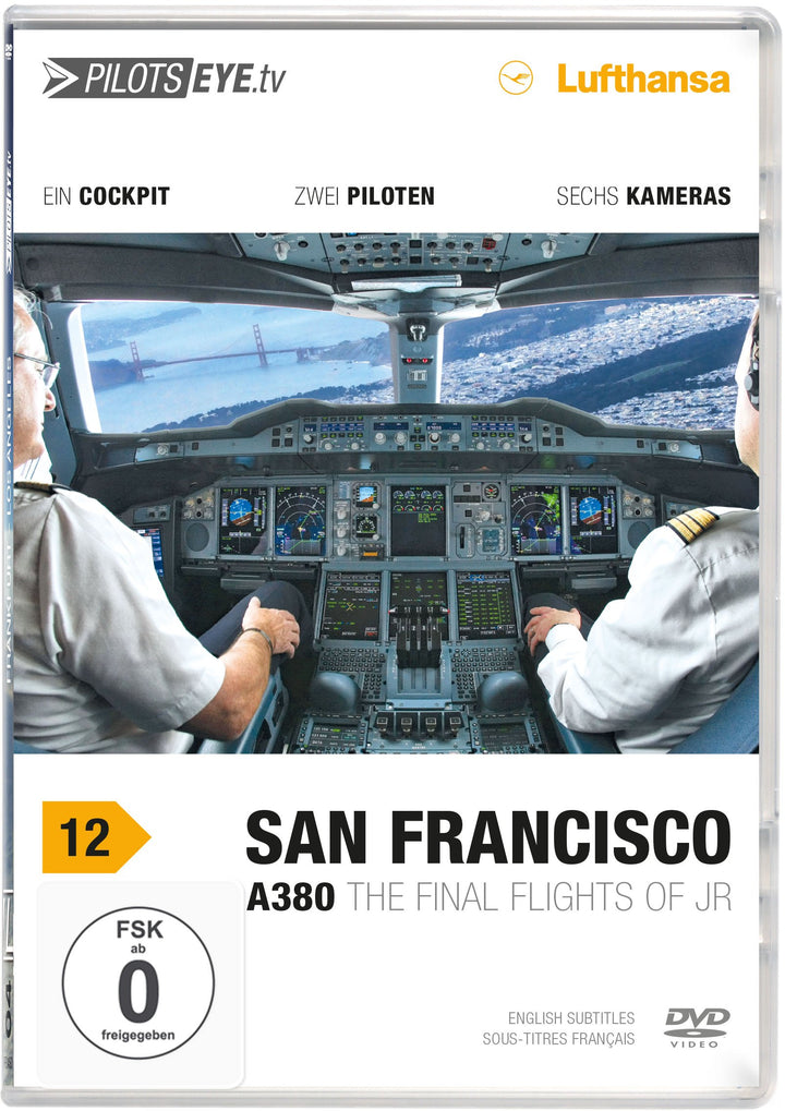 PilotsEYE.tv | SAN FRANCISCO | Cockpitmitflug A380 | LUFTHANSA | "The final flights of JR" | Bonus: