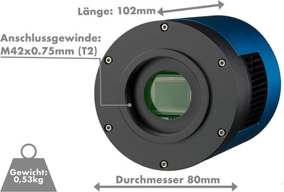 Explore Scientific Deep Sky Astro Farb Kamera 16MP USB 3.0 mit Panasonic CMOS Sensor und aktiver Küh