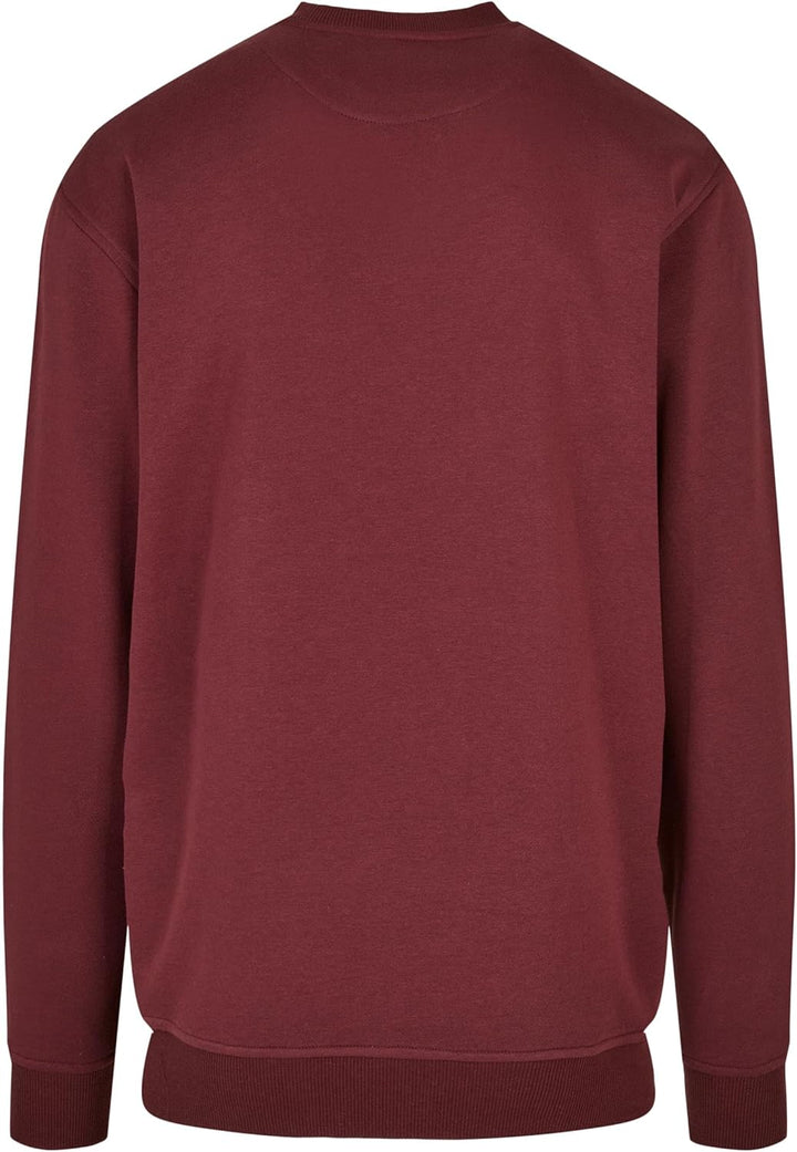 Urban Classics Herren Basic Pullover Crewneck Sweatshirt, verfügbar in 6 Farben, einfarbig, mit Rund