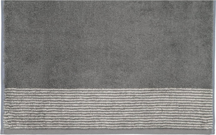 CAWÖ Home Handtücher Luxury Home Two-Tone 590 Schiefer - 77 Duschtuch 80x150 cm, Duschtuch 80x150 cm