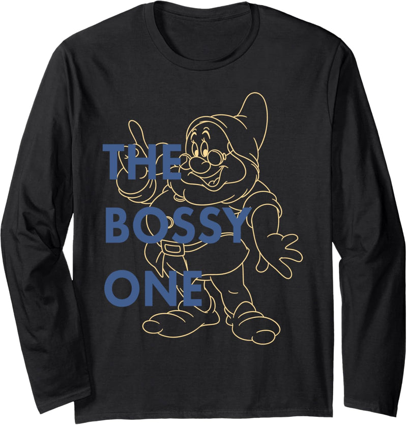 Disney Snow White The Bossy One Doc Portrait Langarmshirt