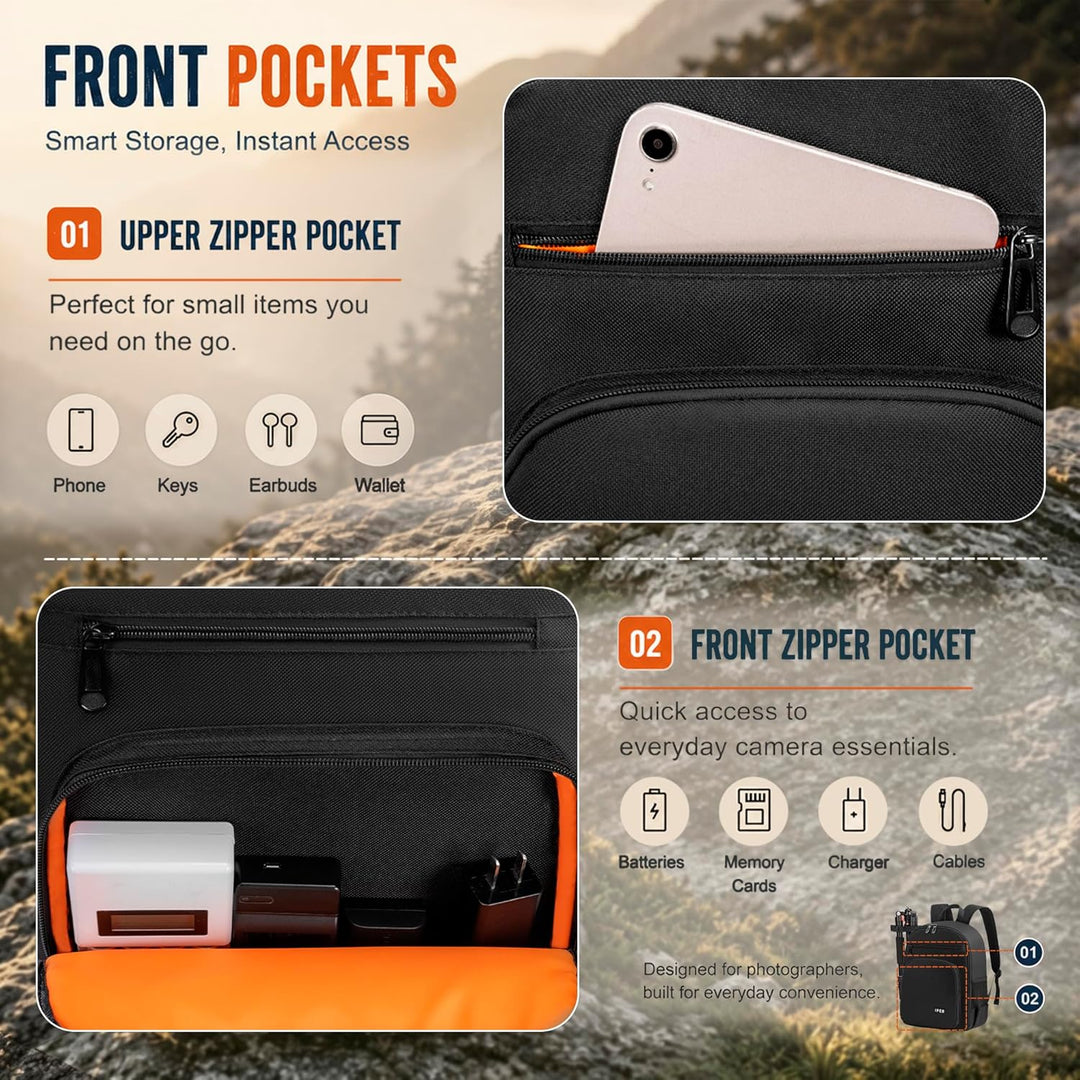 IPEB Kamerarucksack Tasche mit Stativhalterung Wasserdichtes Kameragehäuse Fotografie Rucksack Anti-