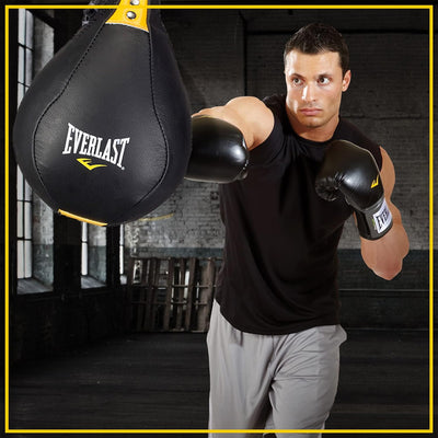 Everlast Unisex – Erwachsene Kangoroo Speed Bag Sandsäcke und Punchballs 9X6 Schwarz, 9X6 Schwarz