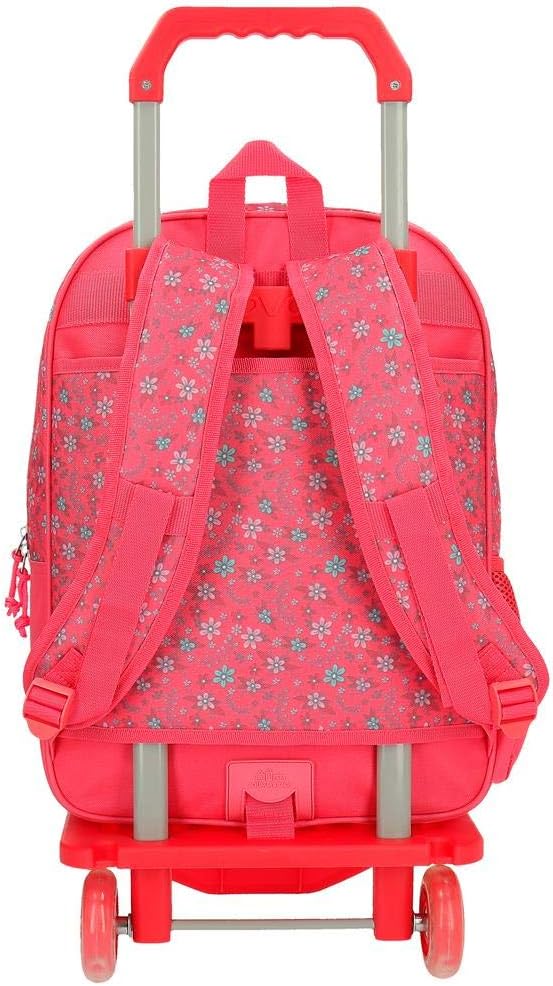 Movom Enjoy Rucksack mit Trolley Rosa 31x42x17,5 cms Polyester 16.93L Rucksack 42cm mit Trolley, Ruc