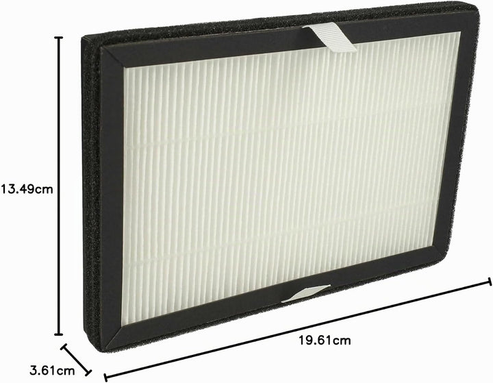 vhbw 4X Partikelfilter kompatibel mit Rowenta Eclipse QU5030, QU5072, QU5060, QU5062 Luftreiniger, L