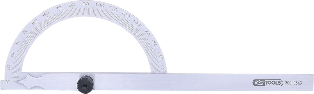 KS Tools 300.0643 Winkelgradmesser mit offenen Bogen, 300mm 300 mm, 300 mm