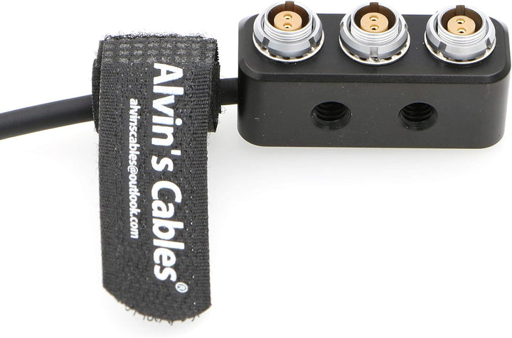 Alvin's Cables 1 bis 3 Mini Power Splitter Box Kabel 2 Pin Stecker zu 3 2 Pin Buchse Box für ARRI RE