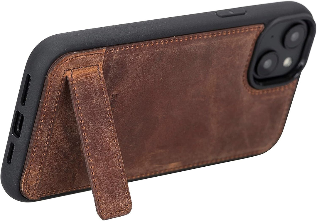 Solo Pelle Lederhülle für das iPhone 14 Plus in 6.7 Zoll Case Leder Hülle Ledertasche Backcover aus