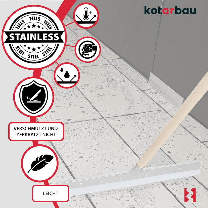 KOTARBAU® Silikonabzieher 595mm Wasserabzieher Bodenwischer Bodenabzieher Wasserschieber Bodenreinig