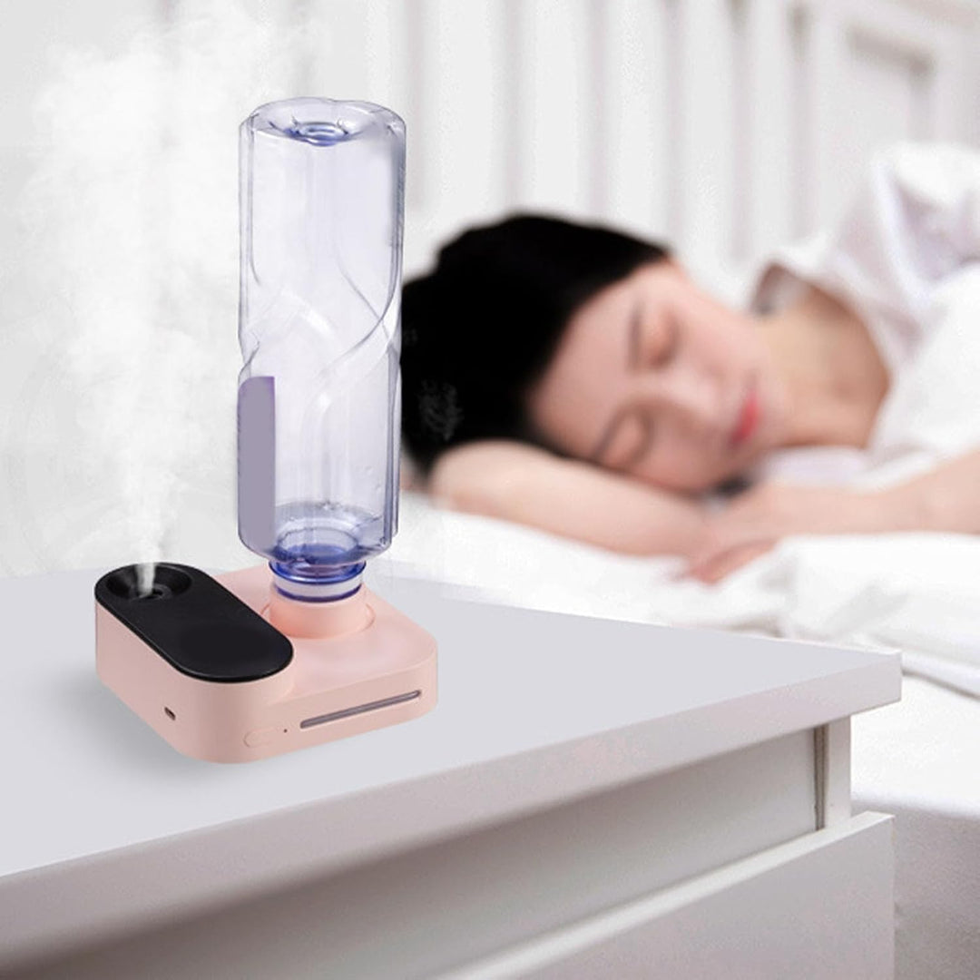 Mini-Wasserflaschen-Luftbefeuchter, Kompaktes Design, USB-Aufladung, Grosses Spray, Tragbarer Kabell