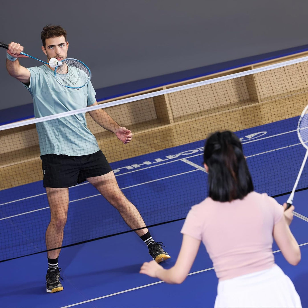 WHiZZ Carbon Badminton Schläger Set, Leichter Graphit Badmintonschläger Federball Set für Training,