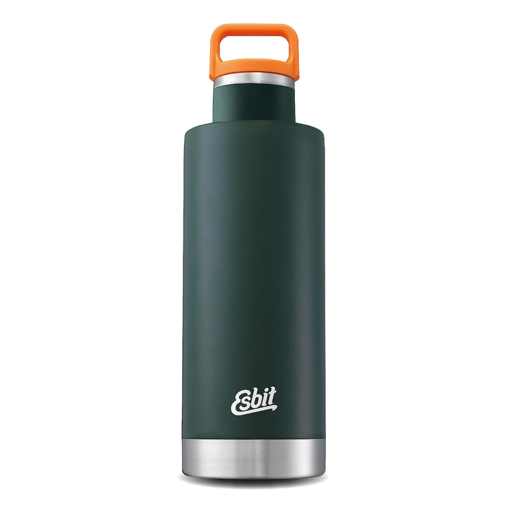 Esbit Isolierflasche Sculptor - Edelstahl Trinkflasche 1000 ml in Grün - für warme und kalte Getränk