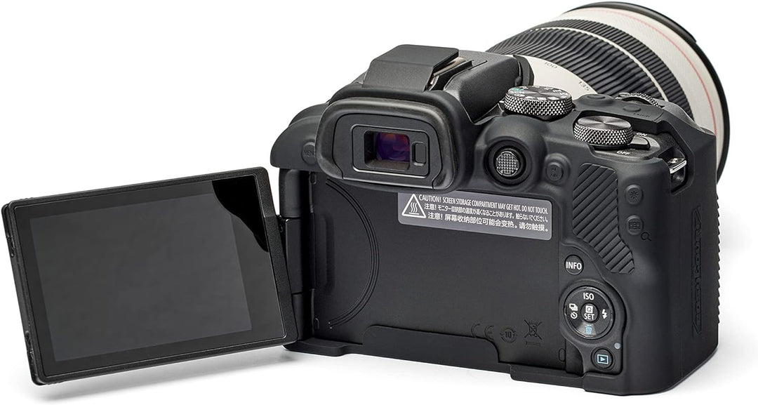easyCover - Silikon Kameratasche - Schutz für Ihre Kamera - Canon R10 - Schwarz Black, Black