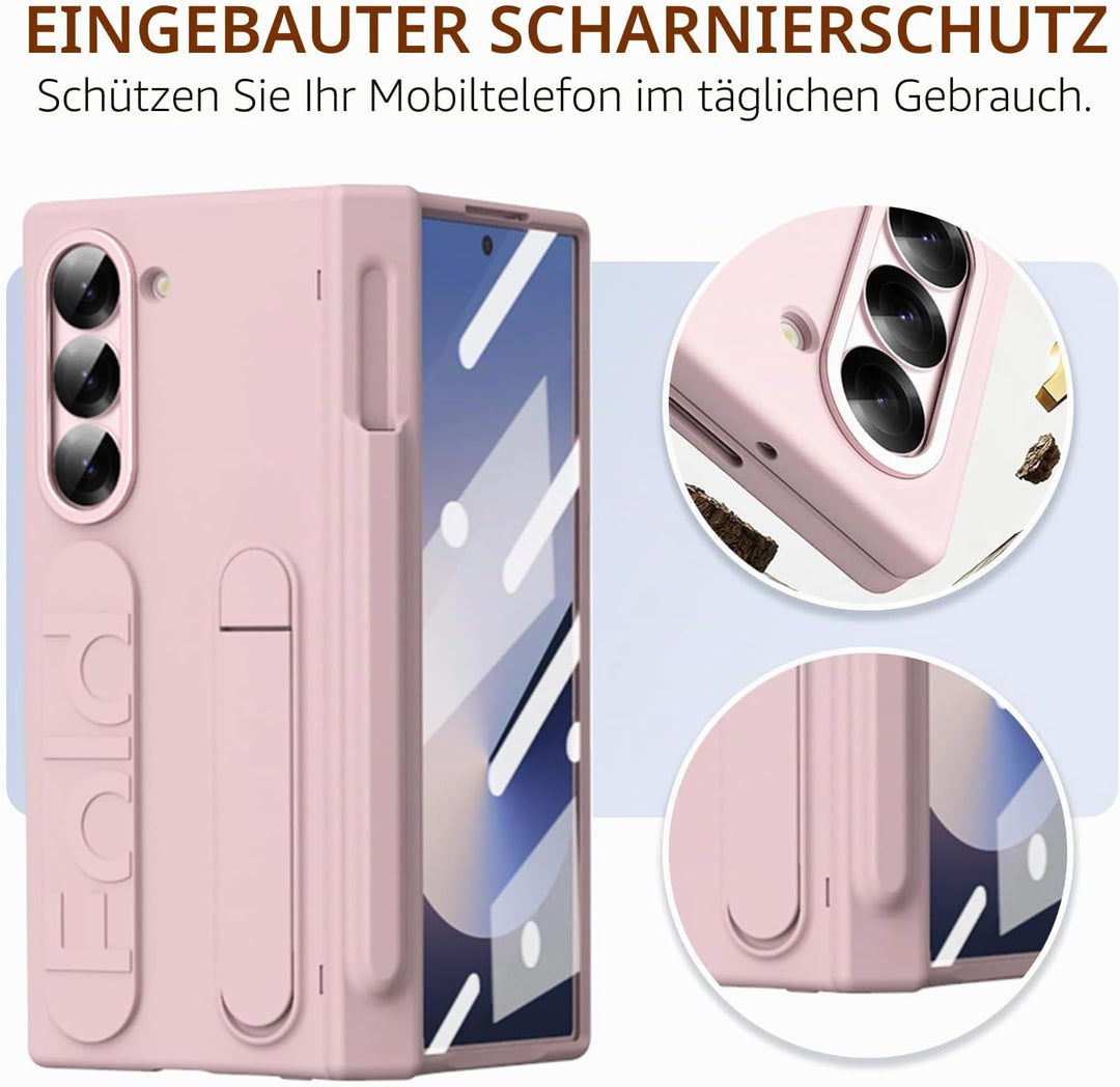 NINKI für Samsung Galaxy Z Fold 5 Hülle mit Displayschutz Samsung Fold 5 Hülle mit Stift Halter Gala