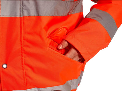 Portwest Warnschutz-Bomberjacke, Orange, Grösse S, S