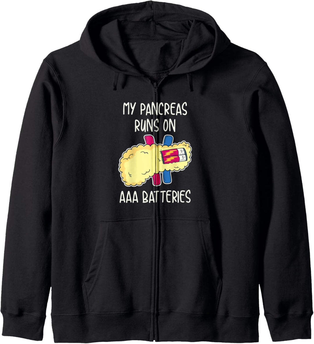 My Pancreas läuft mit AAA-Batterien Kapuzenjacke