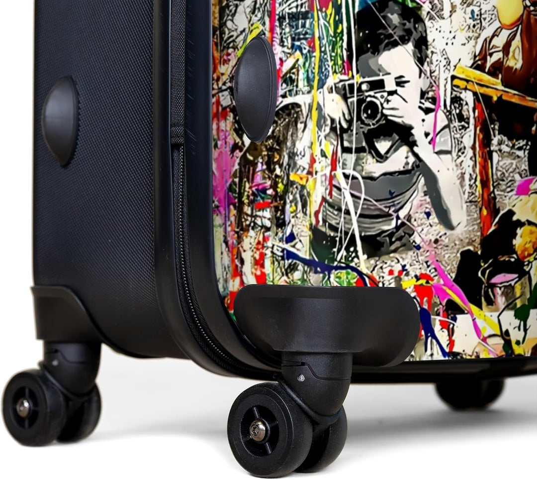 Koffer XL Gross 77x51.5x28 cm Reisekoffer mit Rollen Leicht Trolley grosser Hartschalenkoffer Rollko