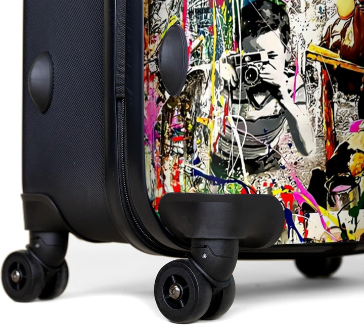 Koffer XL Gross 77x51.5x28 cm Reisekoffer mit Rollen Leicht Trolley grosser Hartschalenkoffer Rollko