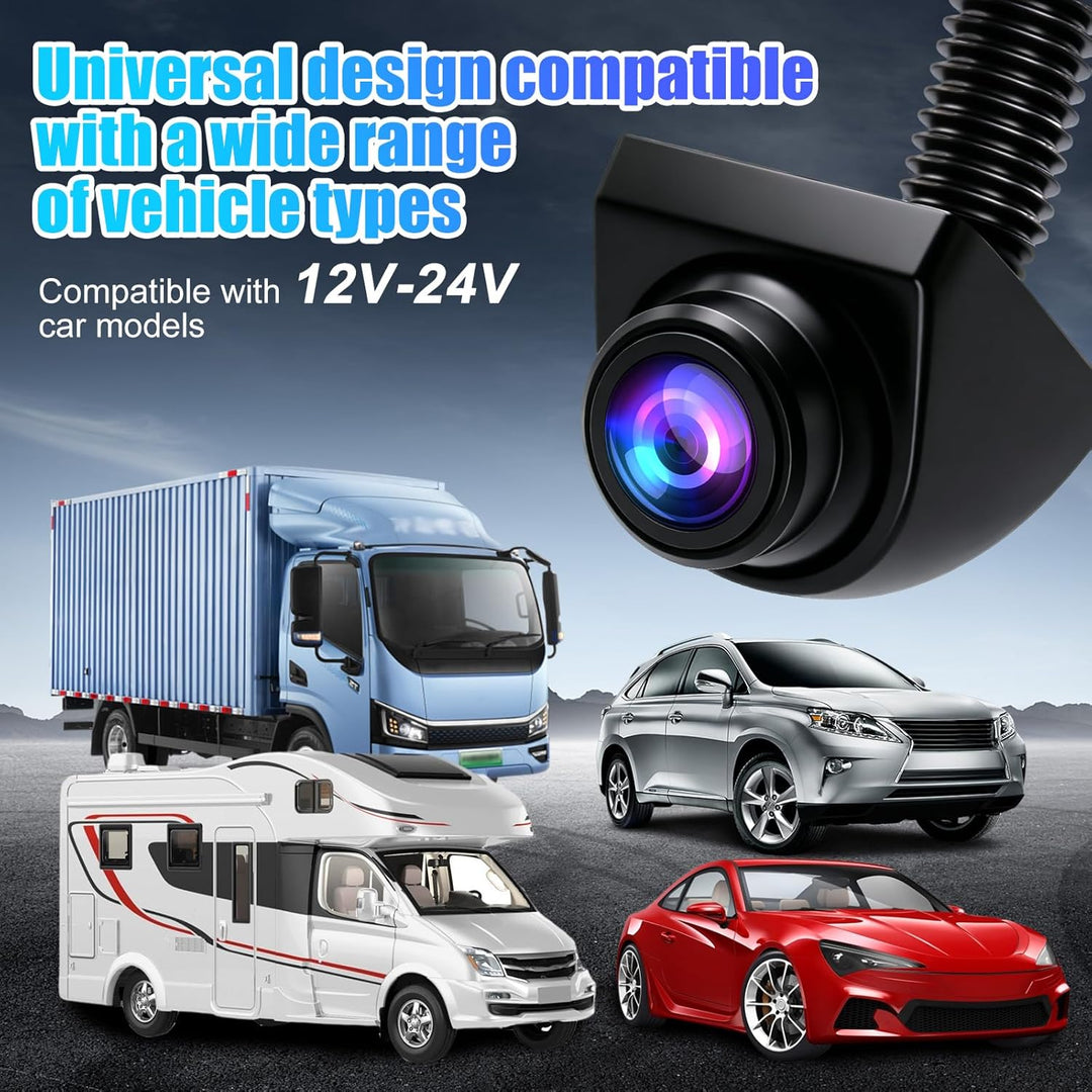 OBEST Auto Rückfahrkamera AHD Mini kfz Ruckfahrkamera, Wasserdicht 360 Drehung 1080P Vorwärtskamera