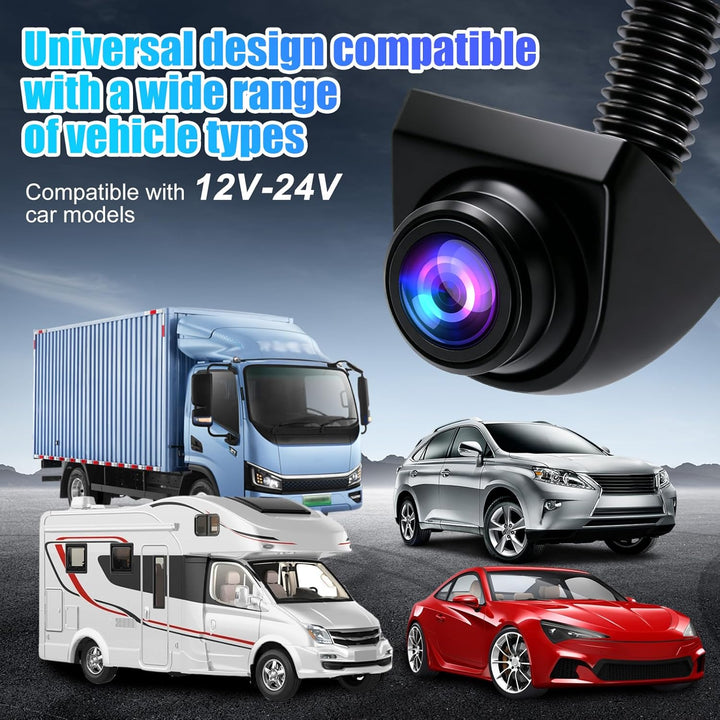OBEST Auto Rückfahrkamera AHD Mini kfz Ruckfahrkamera, Wasserdicht 360 Drehung 1080P Vorwärtskamera