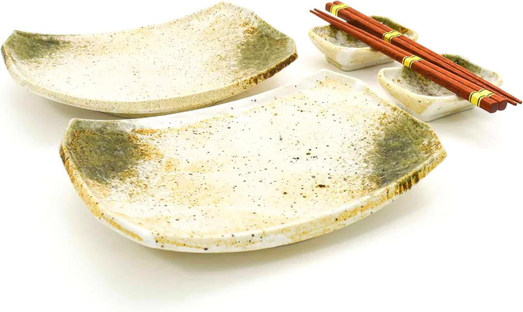 Luxus - Sushi-Set - Hikari - 6 teilig - Sushi Geschirr - Sushi Set 2 Personen - Japanisches Geschirr
