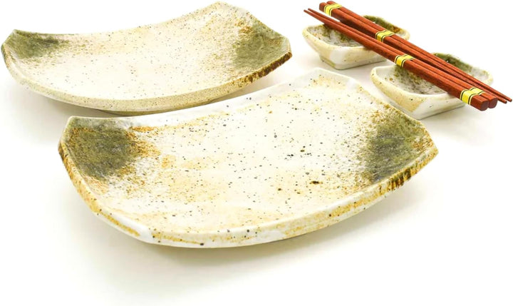 Luxus - Sushi-Set - Hikari - 6 teilig - Sushi Geschirr - Sushi Set 2 Personen - Japanisches Geschirr