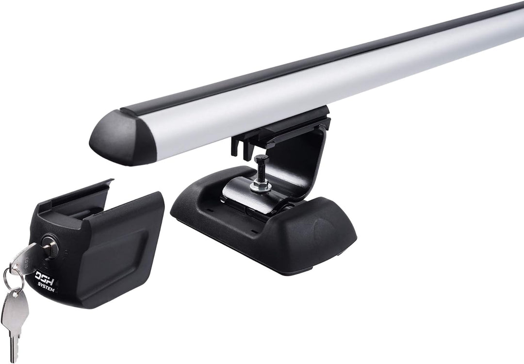 Kompletter Aluminium-Dachträger Easy Line Expert 135 cm für Renault Kangoo II Van 2008-2021 mit Befe