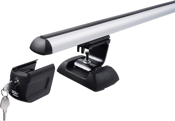 Kompletter Aluminium-Dachträger Easy Line Expert 135 cm für Renault Kangoo II Van 2008-2021 mit Befe