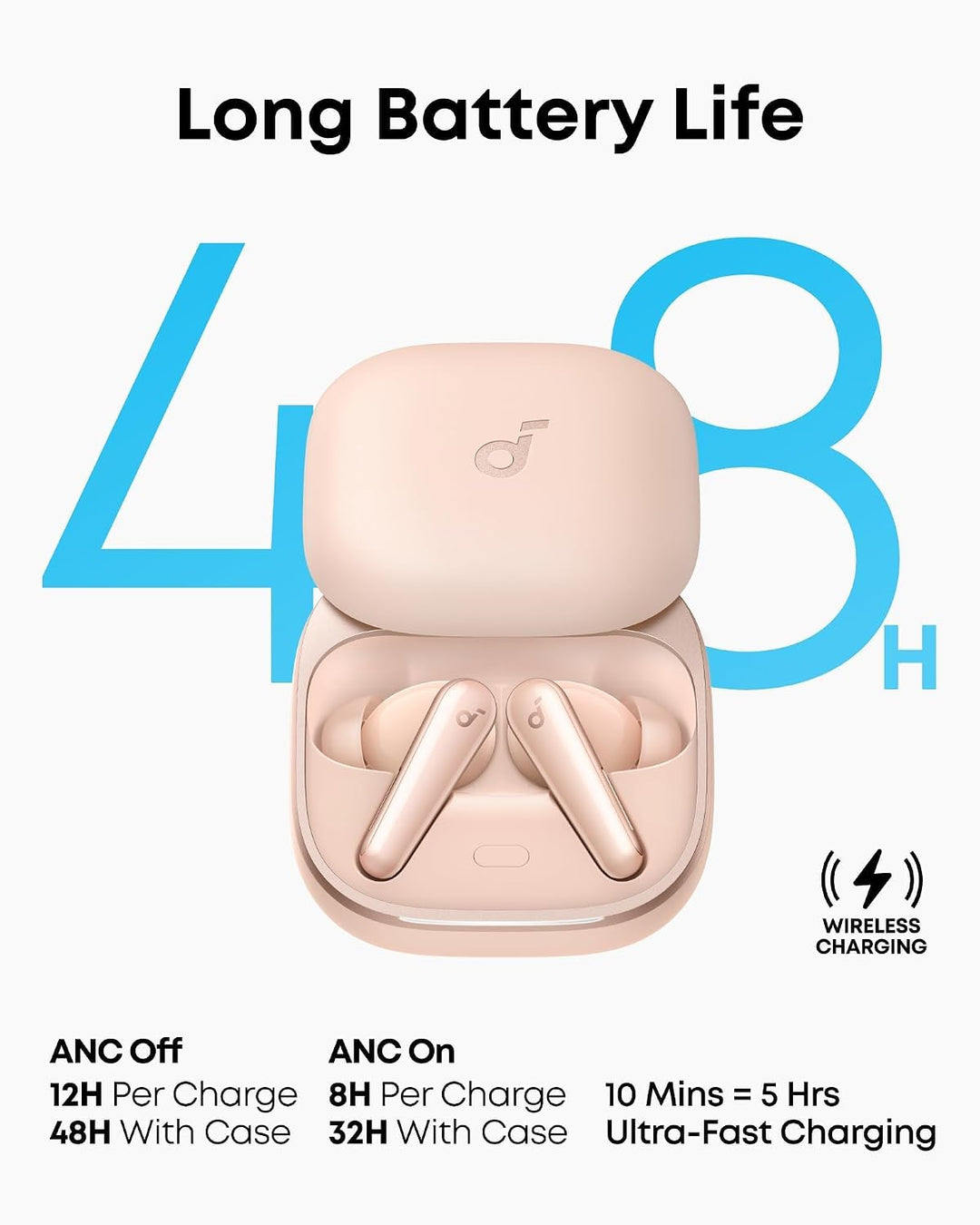 soundcore Liberty 5 by Anker, kabellose Noise Cancelling Earbuds, 2X stärkere Stimmreduktion, ANC in
