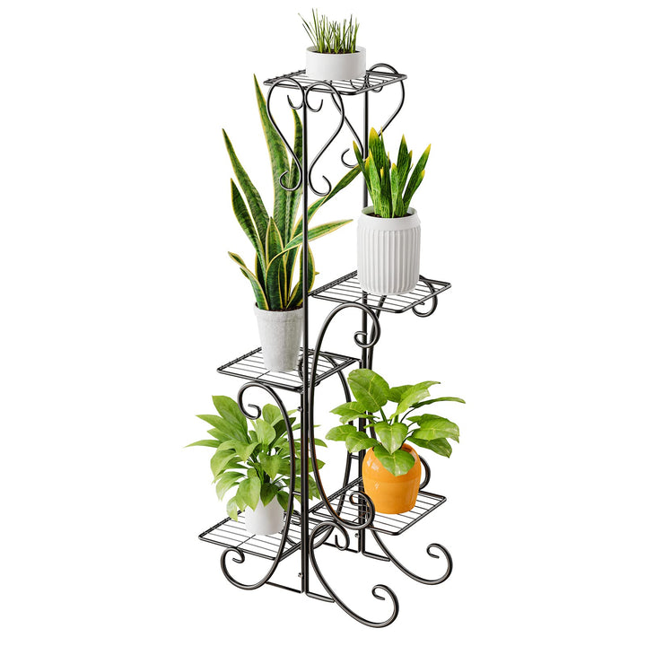 Yumyolk Blumenständer, Pflanzenständer, Blumentreppe, Blumenregal, Pflanzenregale, Blumenbank, metal