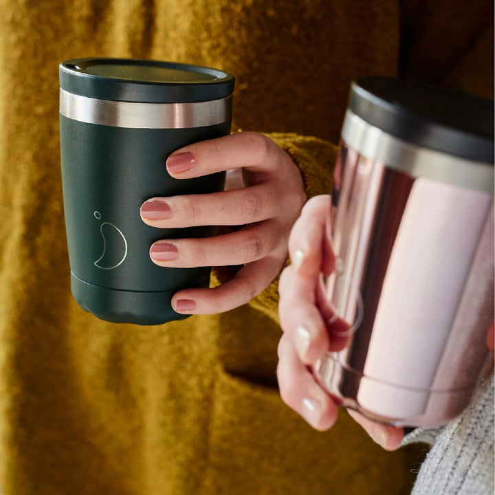 Chilly's Original Kaffeebecher - Reise-Thermo-Tasse für kalte und heisse Getränke - Mehrwegbecher mi