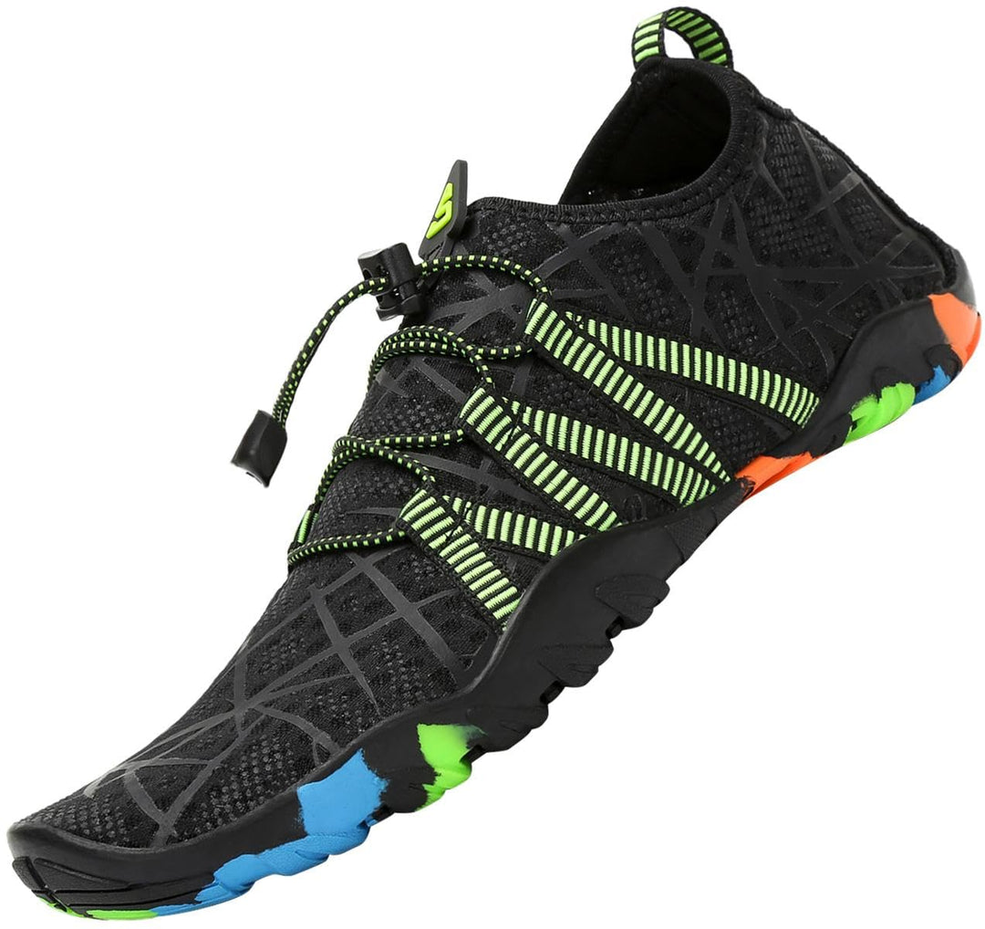 SAGUARO Badeschuhe für Herren Damen - 7/9 Drainagelöcher Schnelltrocknende rutschfest, Gr 35-48 48 E
