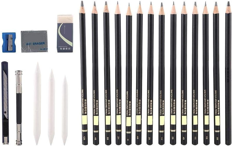 Hztyyier 29Pcs Zeichenset Professionell, Sketching Pencils Set, Bleistifte Zeichnen, Sketching Set m