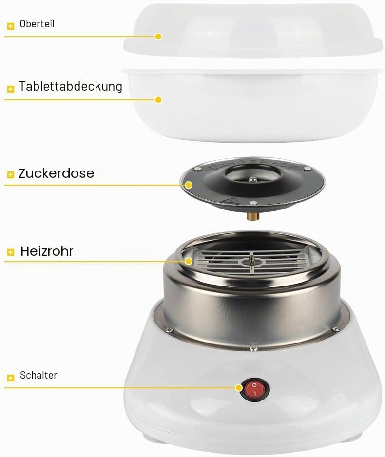 Supfine Zuckerwattemaschine für zu Hause | Zuckerwattemaschine für Zuhause | Zuckerwatte für Kinderp