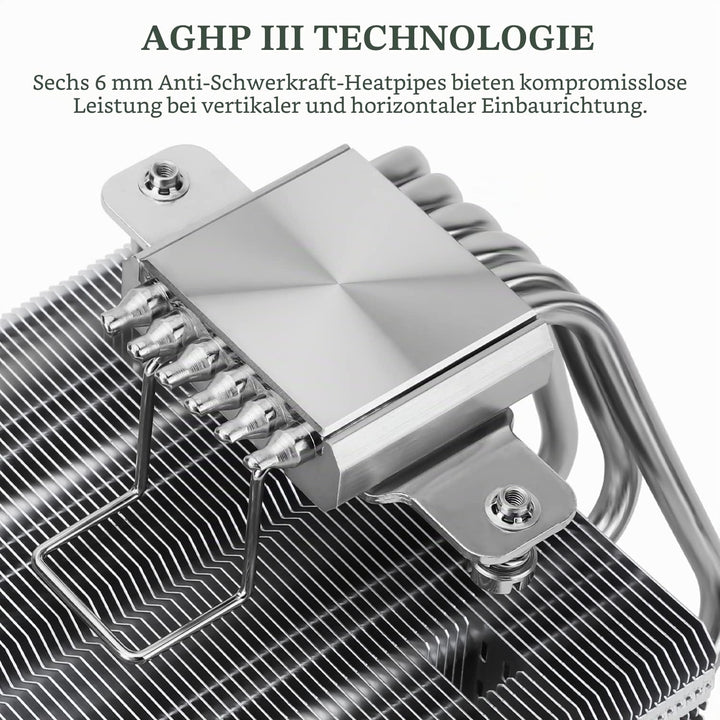 Thermalright SI-100 CPU Luftkühler, 6×6mm Heatpipes, TL-E12 PWM Quiet Fan CPU Kühler mit S-FDB V2.0