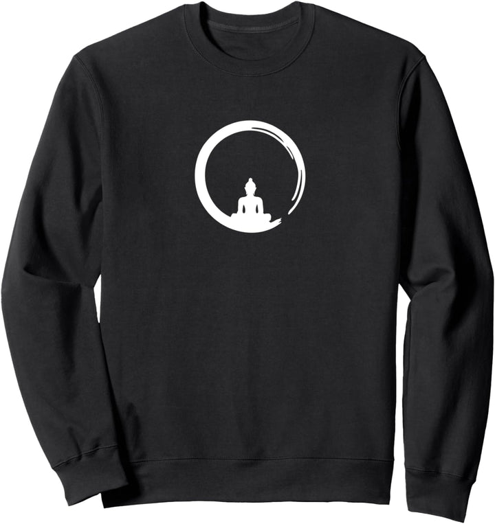 Enso, Zen, Kreis, Buddha Meditation Japan Kalligrafie Yoga, Sweatshirt
