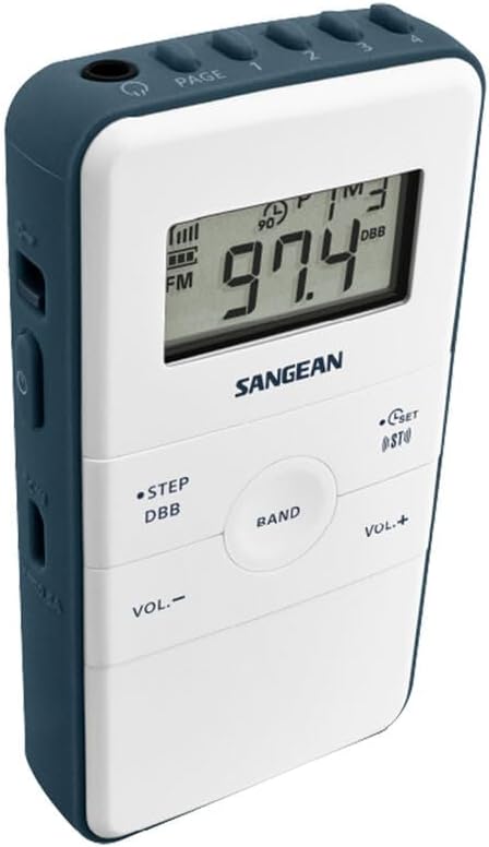 Sangean DT-140 Weiss/Blau (Pocket 140), Petite Taille