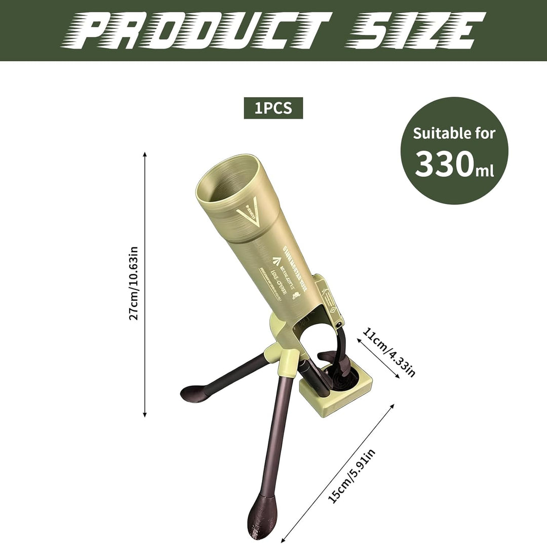 Bierflaschenöffner im Mörser-Design,Mörser-Bieröffner 51mm,Bierflaschen-Mörser-Flaschenöffner,Lustig