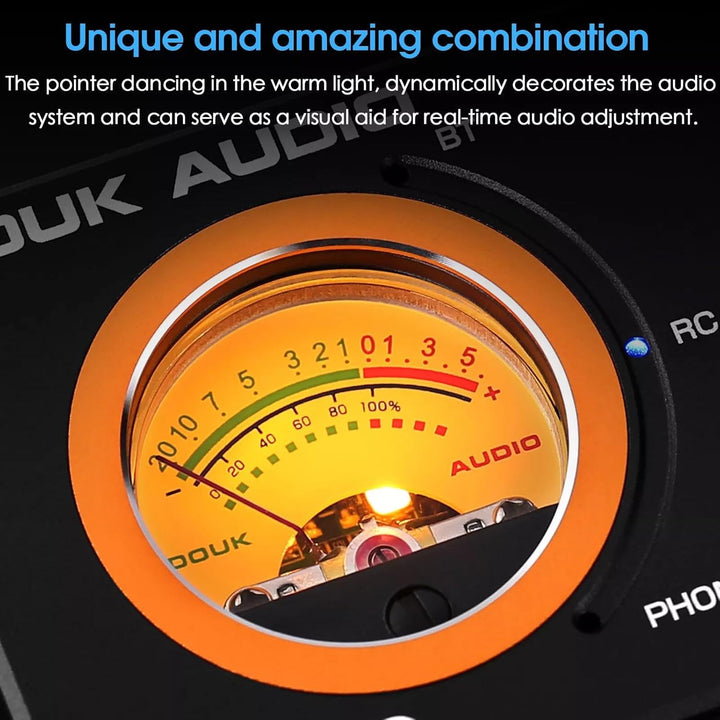 HiFi Bluetooth TPA3255 Digitaler Verstärker VU Meter Plattenspieler Stereo Amplifier (ST-01 Plus) ST