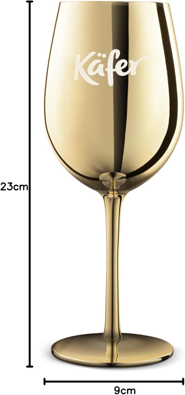 Käfer Kelchgläser, 2-tlg, mundgeblasen (Gold), Gold