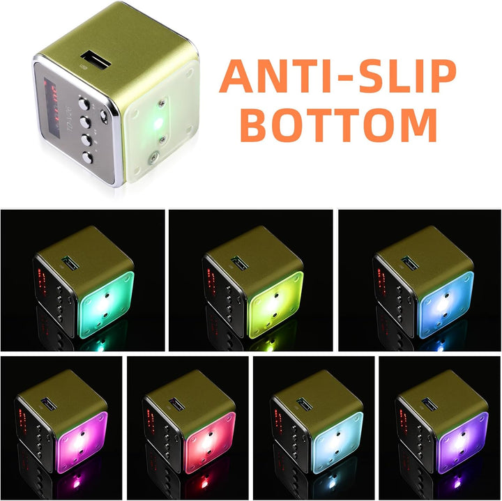 iplusmile Td-V26 Digital Mini Lautsprecher, Tragbare Radios, Mini Stereo mit Fm Mp3 Mp4 Micro Sd/Tf