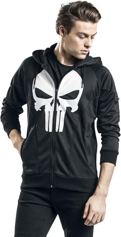 Punisher Kapuzen Jacke Skull Logo Marvel schwarz - S