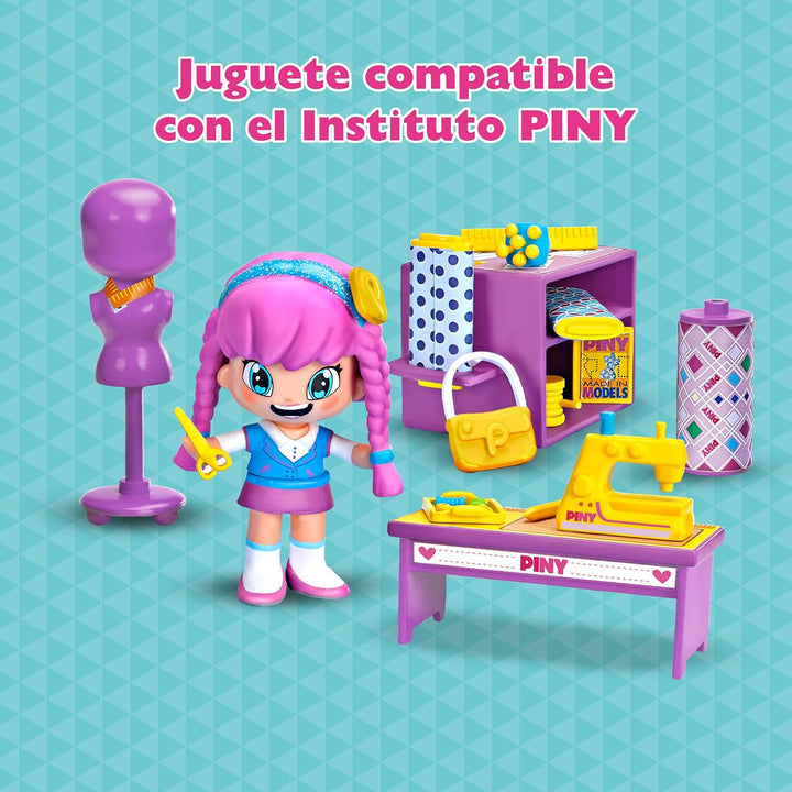Pinypon - by PINY, Fashion-Klasse, Playset Szenario Modedesign und Accessoires wie die Serie PINY In