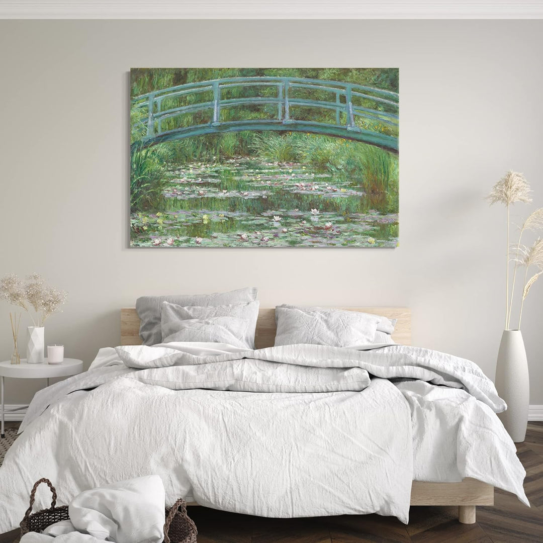 Printed Paintings Leinwand (80x60cm): Claude Monet - Die japanische Brücke (1899) 80x60 cm, 80x60 cm