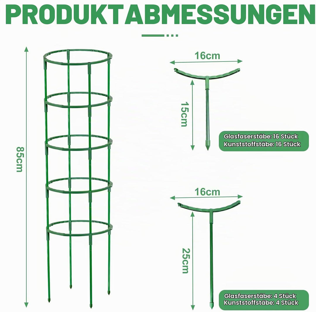 Tomaten Rankhilfe, Bis Zu 85 cm Hohe Rankhilfe Gurken Mit Verstellbarer Höhe, Unbegrenztes Spleissen